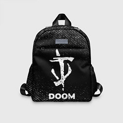 Детский рюкзак Doom с потертостями на темном фоне, цвет: 3D-принт