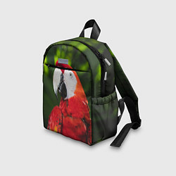 Детский рюкзак Красный попугай Ара, цвет: 3D-принт — фото 2
