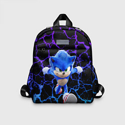 Детский рюкзак Sonic неоновый мрамор, цвет: 3D-принт