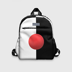 Детский рюкзак Красный шар на черно-белом фоне с объемным эффекто