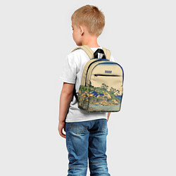 Детский рюкзак Японская гравюра с деревней, цвет: 3D-принт — фото 2