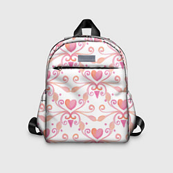 Детский рюкзак Винтажные сердечки, цвет: 3D-принт