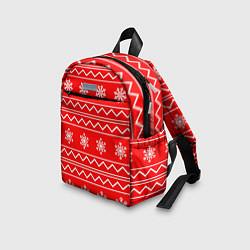 Детский рюкзак Winter snowflakes, цвет: 3D-принт — фото 2