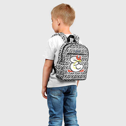 Детский рюкзак Гусь стикер хаха / 3D-принт – фото 5