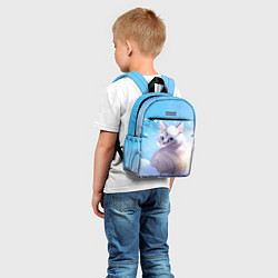 Детский рюкзак Заснеженный котик, цвет: 3D-принт — фото 2