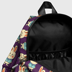 Детский рюкзак Зайцы в куртках, цвет: 3D-принт — фото 2