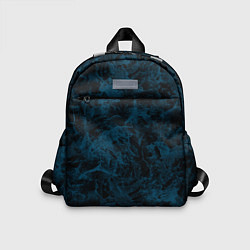 Детский рюкзак Синий и черный мраморный узор