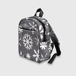 Детский рюкзак Snow in grey, цвет: 3D-принт — фото 2