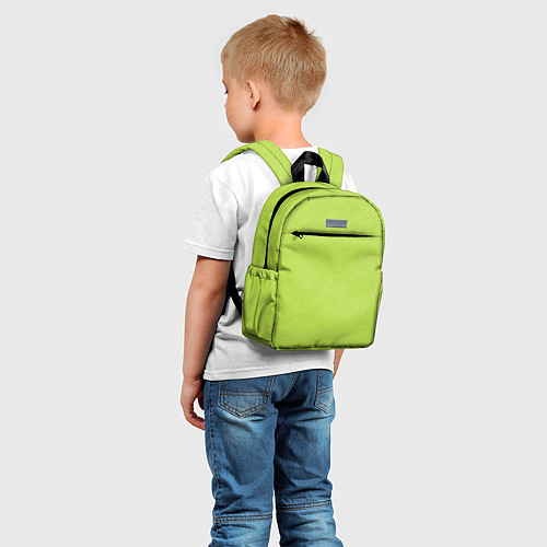 Детский рюкзак Текстурированный ярко зеленый салатовый / 3D-принт – фото 5