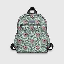 Детский рюкзак Цветы сакуры и веточки - паттерн, цвет: 3D-принт