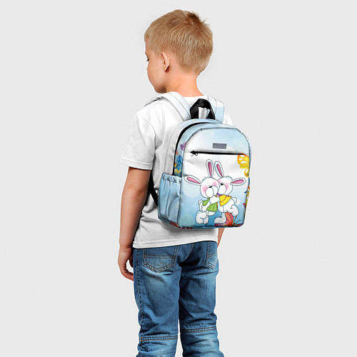Детский рюкзак Зайки и бабочки / 3D-принт – фото 5