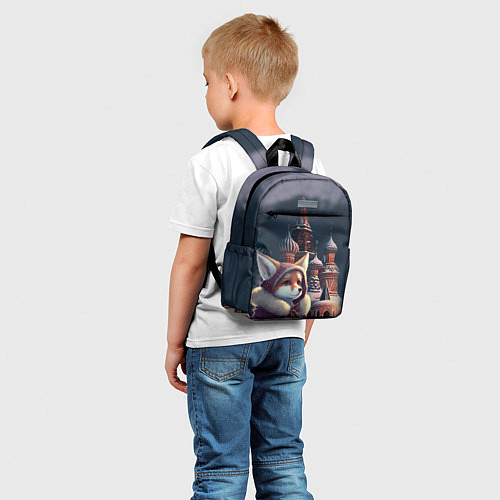 Детский рюкзак Лиса на Красной площади / 3D-принт – фото 5
