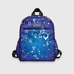 Детский рюкзак Кролик символ 2023 на карте звездного неба, цвет: 3D-принт