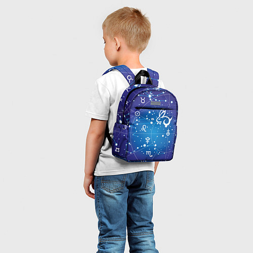Детский рюкзак Кролик символ 2023 на карте звездного неба / 3D-принт – фото 5