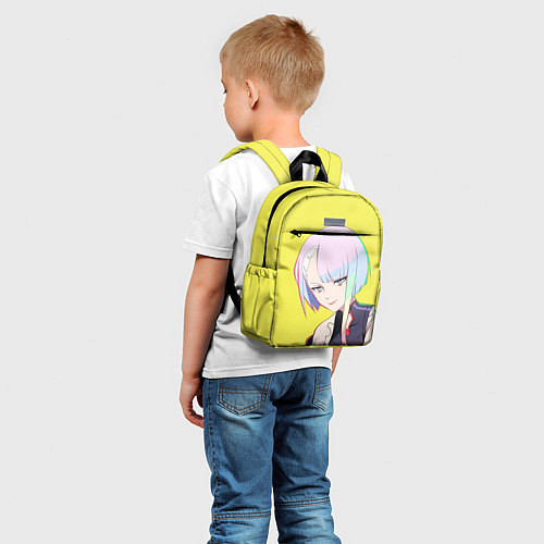 Детский рюкзак Люси Кусинада - Cyberpunk Edgerunners / 3D-принт – фото 5