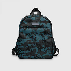 Детский рюкзак Тёмно-синий камуфляж, цвет: 3D-принт