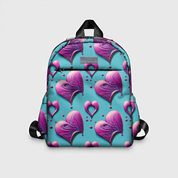 Детский рюкзак Паттерн сердца и капли, цвет: 3D-принт