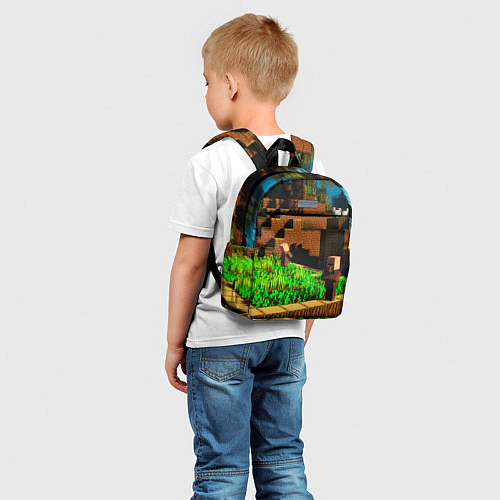 Детский рюкзак Minecraft ферма / 3D-принт – фото 5