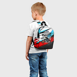 Детский рюкзак Два колеса навсегда мотоспорт, цвет: 3D-принт — фото 2
