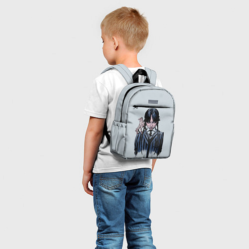 Детский рюкзак Хмурая Уэнсдэй / 3D-принт – фото 5
