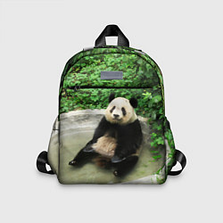Детский рюкзак Панда отдыхает в ванной, цвет: 3D-принт