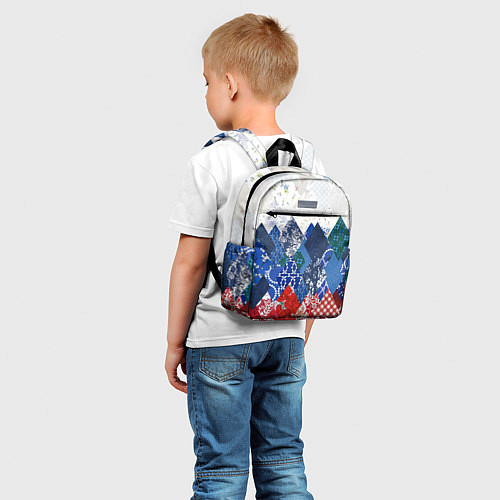 Детский рюкзак Флаг России в стиле пэчворк / 3D-принт – фото 5