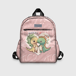 Детский рюкзак Миссис и Мистр Влюбленные динозавры, цвет: 3D-принт