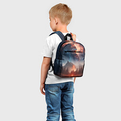 Детский рюкзак Млечный путь над пейзажем, цвет: 3D-принт — фото 2