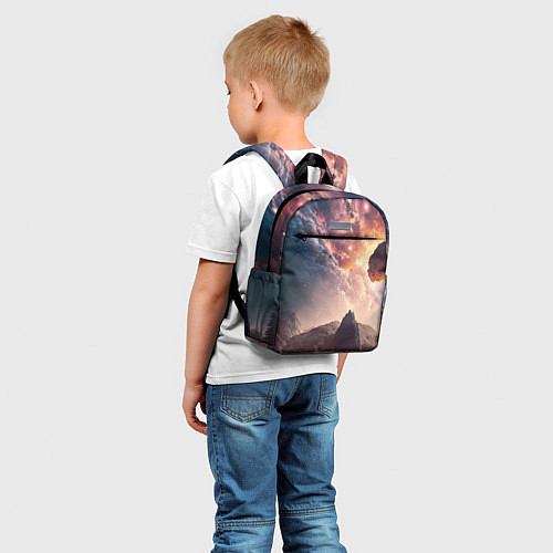 Детский рюкзак Млечный Путь, как небесное творение над ландшафтом / 3D-принт – фото 5