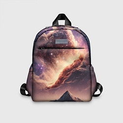 Детский рюкзак Космос и звезды в небе над горами, цвет: 3D-принт