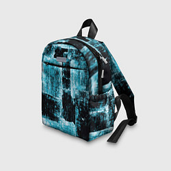 Детский рюкзак Голубой абстракт, цвет: 3D-принт — фото 2