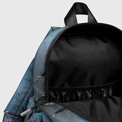 Детский рюкзак Тёмно-синий абстрактный туман и краски, цвет: 3D-принт — фото 2