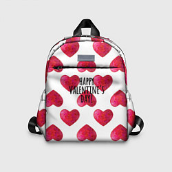 Детский рюкзак Сердца из краски - паттерн на день святого валенти