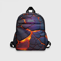 Детский рюкзак Неоновая лава - течение, цвет: 3D-принт