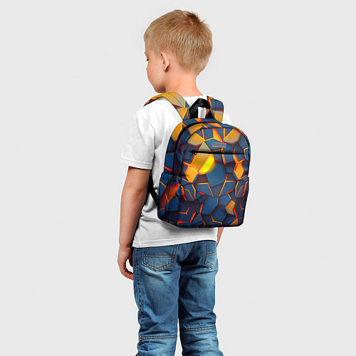 Детский рюкзак Плитки со свечением / 3D-принт – фото 5