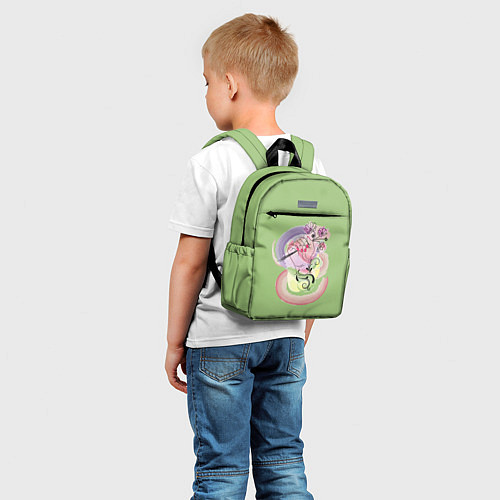Детский рюкзак Женская рука держит цветы / 3D-принт – фото 5