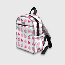 Детский рюкзак Валентинки на белом фоне, цвет: 3D-принт — фото 2