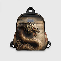 Детский рюкзак Китайский дракон с открытой пастью, цвет: 3D-принт