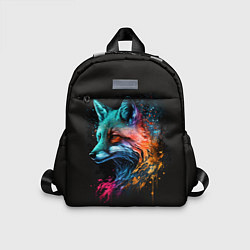 Детский рюкзак Неоновая лисичка, цвет: 3D-принт