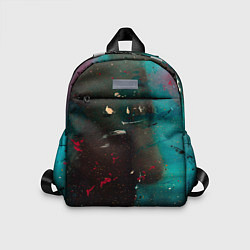 Детский рюкзак Абстрактные тьма, светло-синий туман и мазки красо