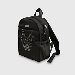Детский рюкзак Военная техника на черном фоне, цвет: 3D-принт — фото 2