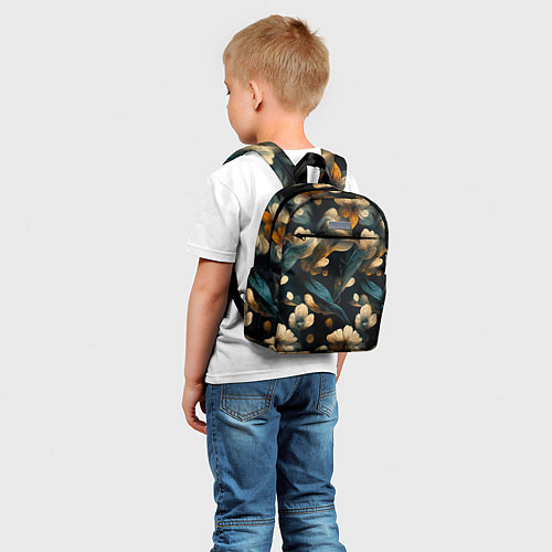 Детский рюкзак Узор цветочный паттерн / 3D-принт – фото 5