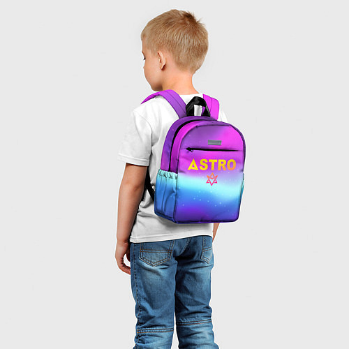 Детский рюкзак Астро неон / 3D-принт – фото 5