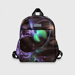 Детский рюкзак Магические фиолетовые волны и цветные космические