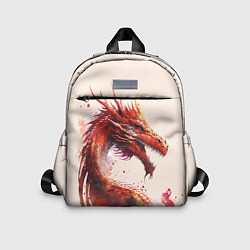 Детский рюкзак Живописный красный дракон, цвет: 3D-принт