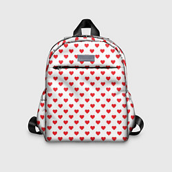 Детский рюкзак Сердечки - паттерн, цвет: 3D-принт