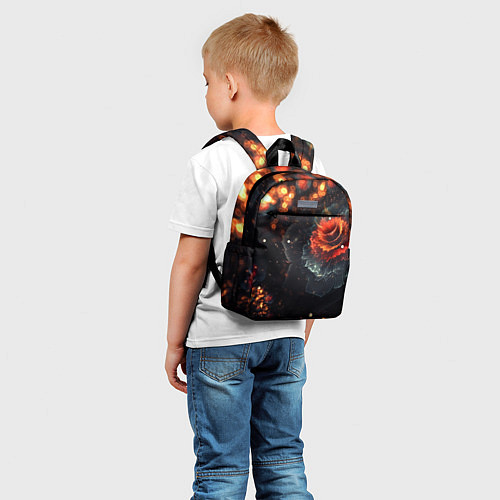 Детский рюкзак Midjourney Цветок вулкан / 3D-принт – фото 5