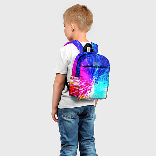 Детский рюкзак Всплеск ярких красок / 3D-принт – фото 5
