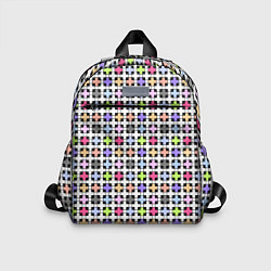 Детский рюкзак Разноцветный геометрический рисунок, цвет: 3D-принт