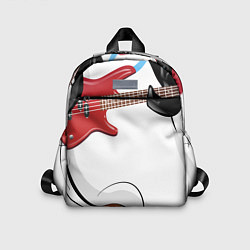 Детский рюкзак Пингвин- басист, цвет: 3D-принт